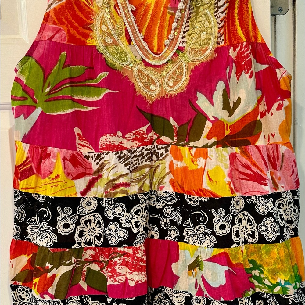 Free People Multicolor Floral Blouse